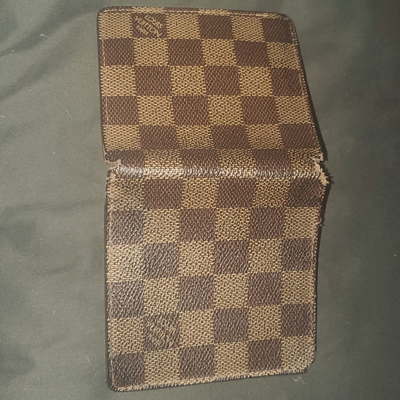 Louis Vuitton Damier Brown Mens/Unisex Canvas Bi-Fold Wallet Sentential Edition - Picture 4 of 8